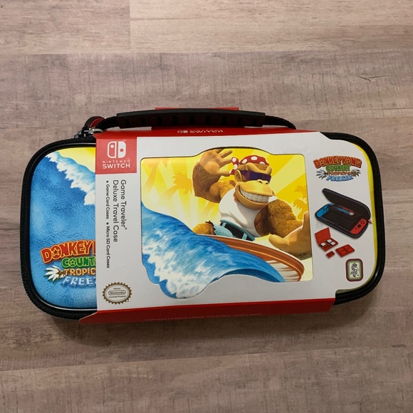 Nintendo Switch Game Traveler Donkey Kong Country Tropical Freeze Deluxe Case - Picture 1 of 4